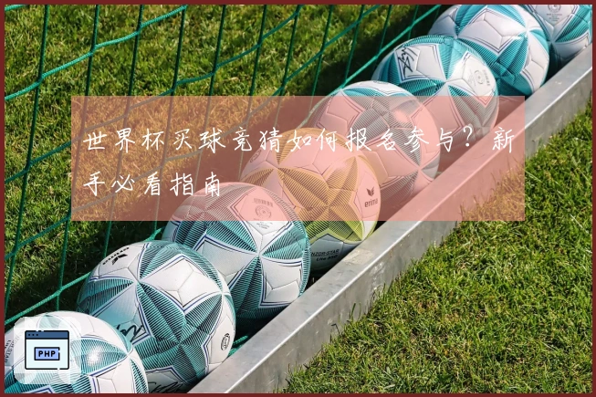 世界杯买球竞猜如何报名参与？新手必看指南